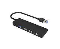 Risokeys 4-Port Usb 3.0 Hub - with 5Gbps High-Speed Data Transfer,Usb Splitter, Portable Usb Extender for Laptop, Pc, MacBook