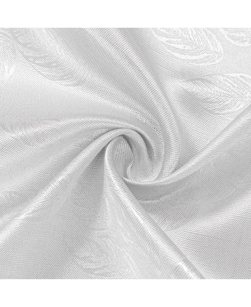 Olivia Gray 100% Polyester 200 Gsm Arlo Embossed Blackout Grommet Curtain