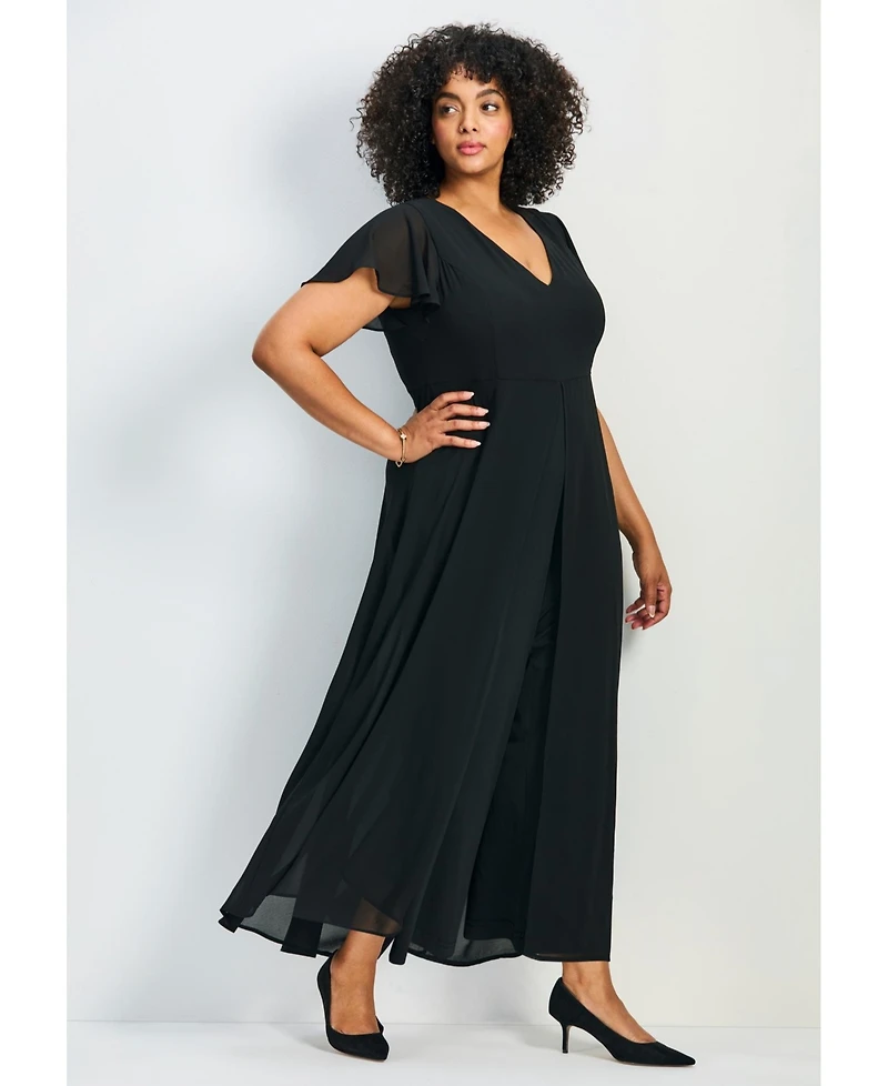 Avenue Women's Ivana Contrast Bell Sleeve Top