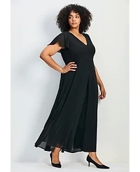 Avenue Women's Ivana Contrast Bell Sleeve Top