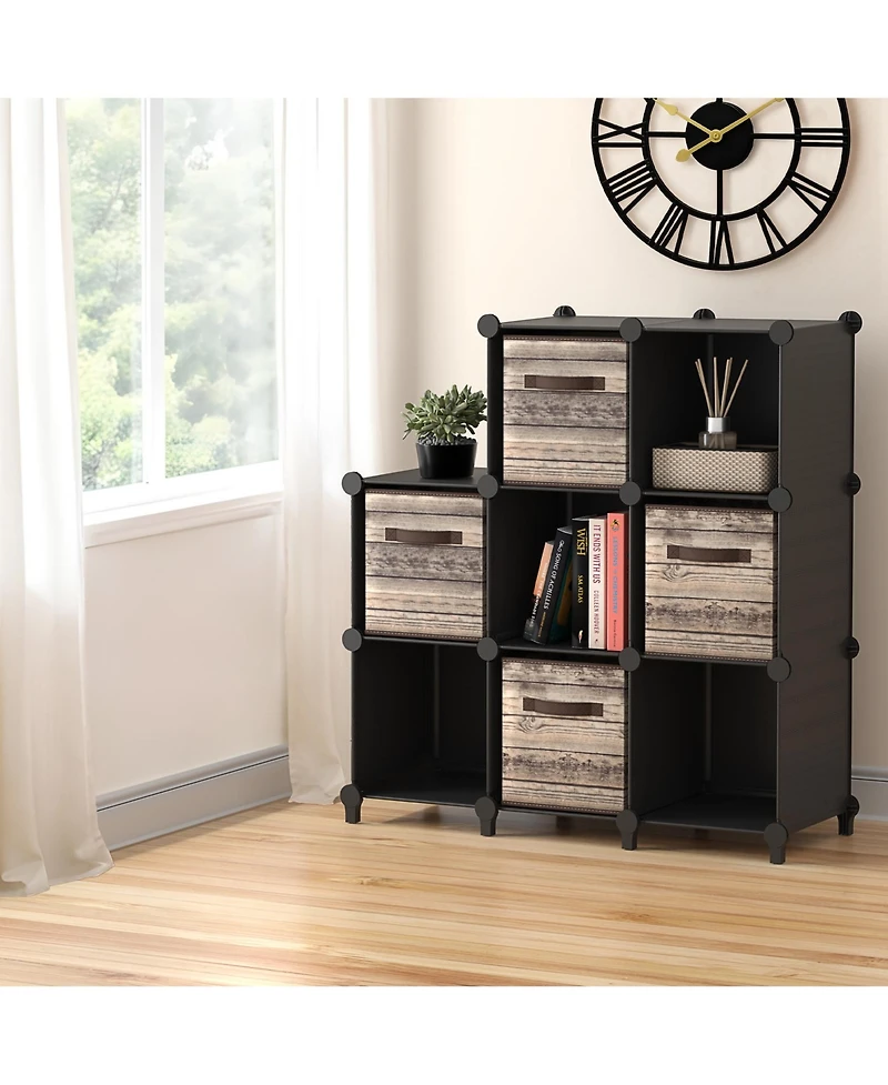 Sorbus -Cube Storage Organizer Cubby Shelf for Closet, Toys, Books, and More Space-Saving Bookshelf for Bedroom, Living Room