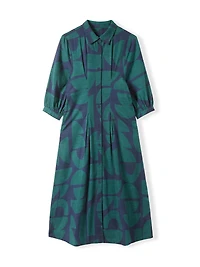 Celtic & Co. Women's Pleat Detail Shirt Dress
