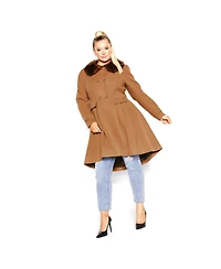 City Chic Plus Women's Grandiose Coat