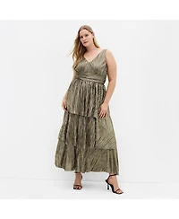 Draft - City Chic Women's Plus Glamour Tier Dress