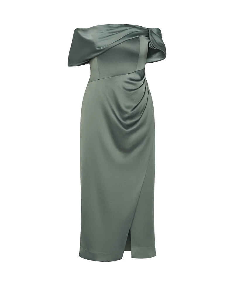 City Chic Women's Plus Paloma Off Shoulder Maxi Dress