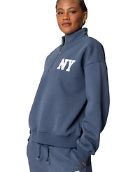 Edikted Women's Ny Quarter Zip Sweatshirt