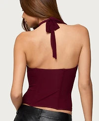 Edikted Women's Rosalina Mesh Halter Corset
