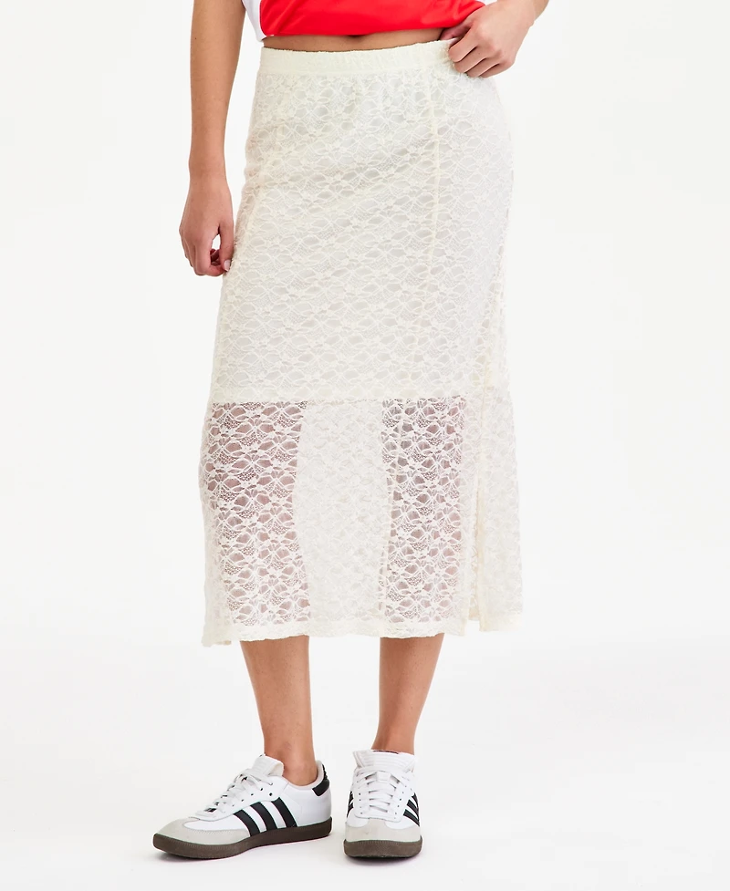 Bar Iii Women's Lace A-Line Skirt, Macy's Exclusive