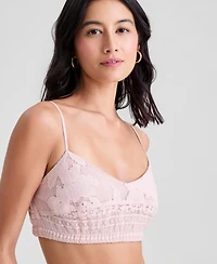And Now This Women's V-Neck Spaghetti-Strap Lace Bralette, Macy's Exclusive