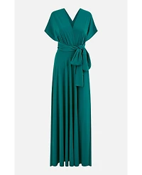 Yumi Women's Jersey Stretch Multiway Maxi Dress