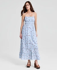 And Now This Women's Printed Cotton Sleeveless Maxi Dress, Macy's Exclusive