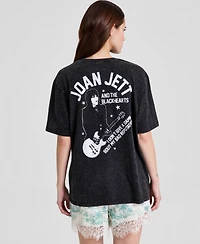 And Now This Women's Joan Jett Graphic-Print Crewneck T-Shirt, Macy's Exclusive