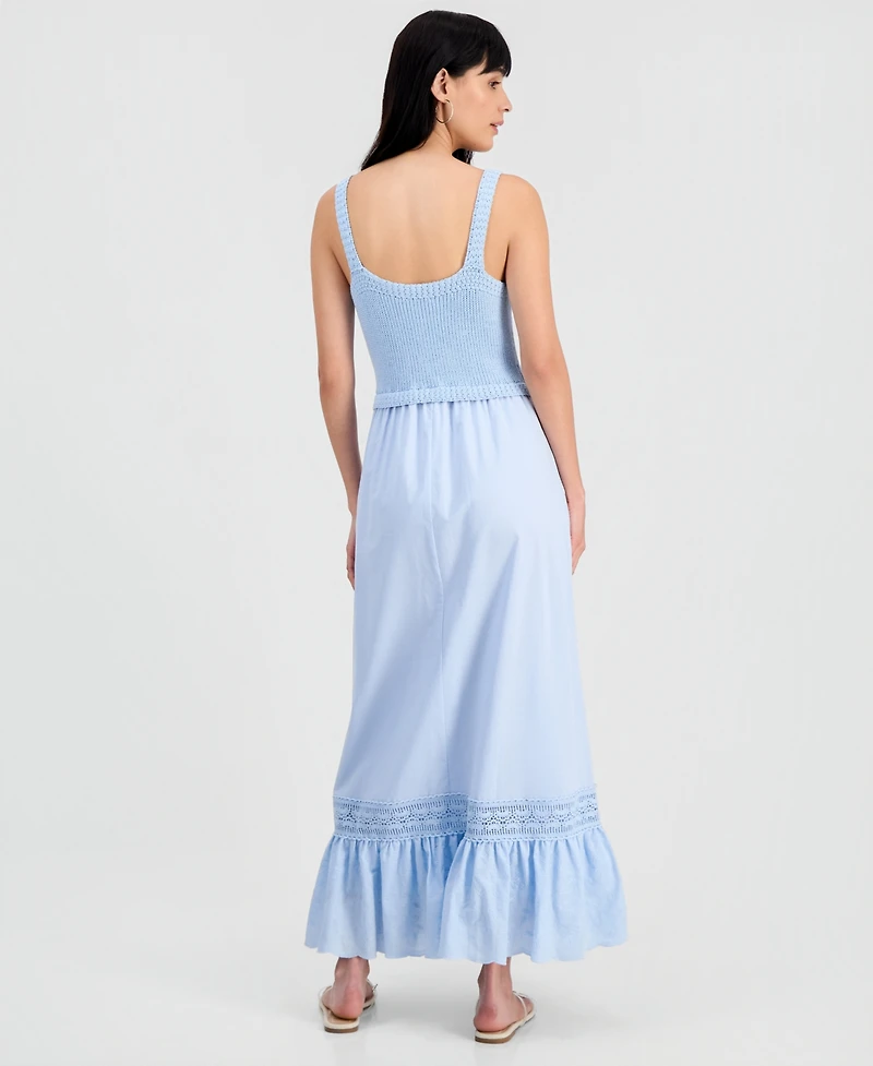 And Now This Womens' Crochet Top Maxi Dress, Macy's Exclusive