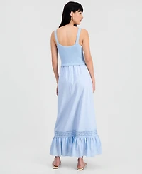 And Now This Womens' Crochet Top Maxi Dress, Macy's Exclusive