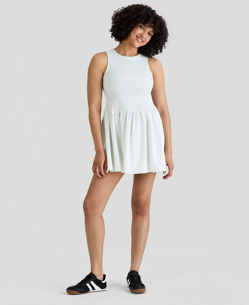 And Now This Women's Smocked Bodice Cotton Mini Dress, Macy's Exclusive