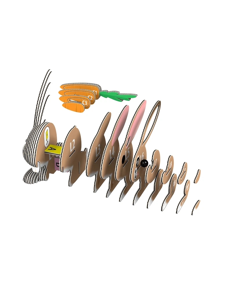 Eugy Rabbit 3D Puzzle