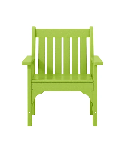WestinTrends Outdoor Patio Hdpe Adirondack Dining Arm Chair