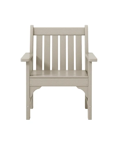 WestinTrends Outdoor Patio Hdpe Adirondack Dining Arm Chair