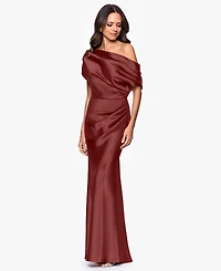 Betsy & Adam Women's Off-The-Shoulder Long Dress