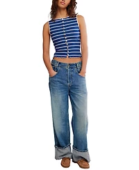 Free People Women's Tilly Striped Crew Neck Tank Top