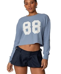 Edikted Women's 88 Waffle Long Sleeve T Shirt