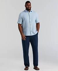 Cubavera Men's Big & Tall Short-Sleeve Panel Shirt