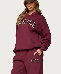 Edikted Womens Camo Crush Oversized Hoodie