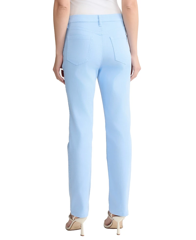 Jones New York Petite Lexington Mid-Rise Straight Jeans