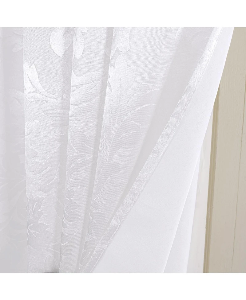 Olivia Gray 100% Polyester 200 Gsm Dyson Embossed Blackout Grommet Curtain Panel 54" x 90