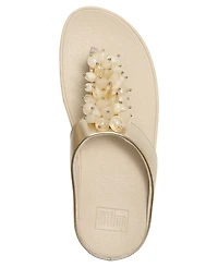 FitFlop Women's Fino Bead Cluster Toe Post Slip-On Sandals