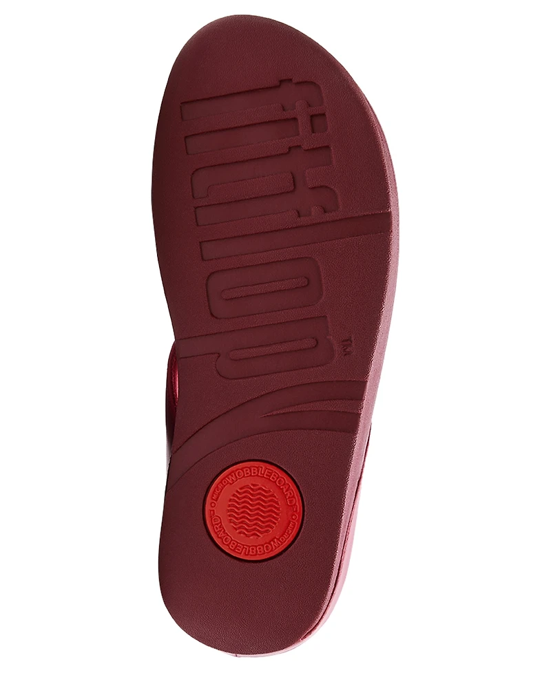 FitFlop Women's Fino Bead Cluster Toe Post Slip-On Sandals