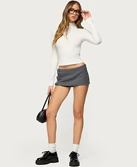 Edikted Women's Imaney Button Mini Skort