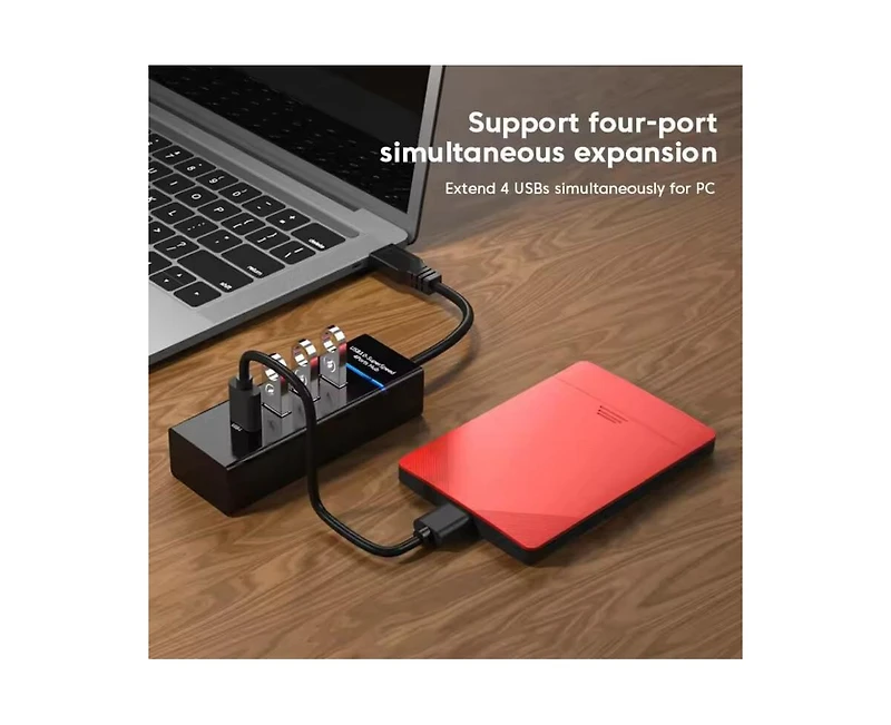 Risokeys 4-Port Usb 3.0 High Speed Hub