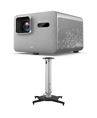 BenQ TK705i 4K Ultra Hd Hdr Led Dlp Smart Home Theater Projector, Silver With Benq CM00G3 Universal Ceiling Mount