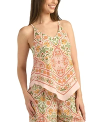 Bcx Women's Printed Sleeveless Top