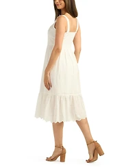 Bcx Women's Square Neck Midi Dress