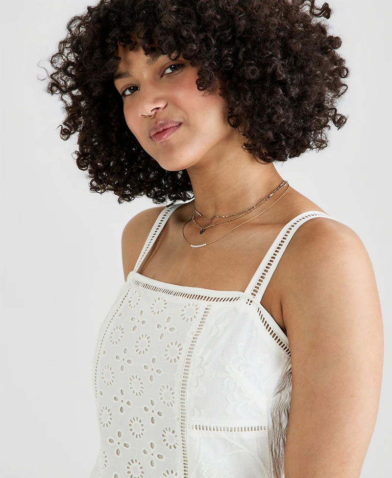 And Now This Women's Embroidered Maxi Dress, Macy's Exclusive