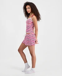 Just Polly Juniors' Printed Cotton Drawstring Lounge Shorts