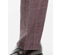 Michael Kors Men's Classic-Fit Wool-Blend Stretch Plaid Suit Separate Pants