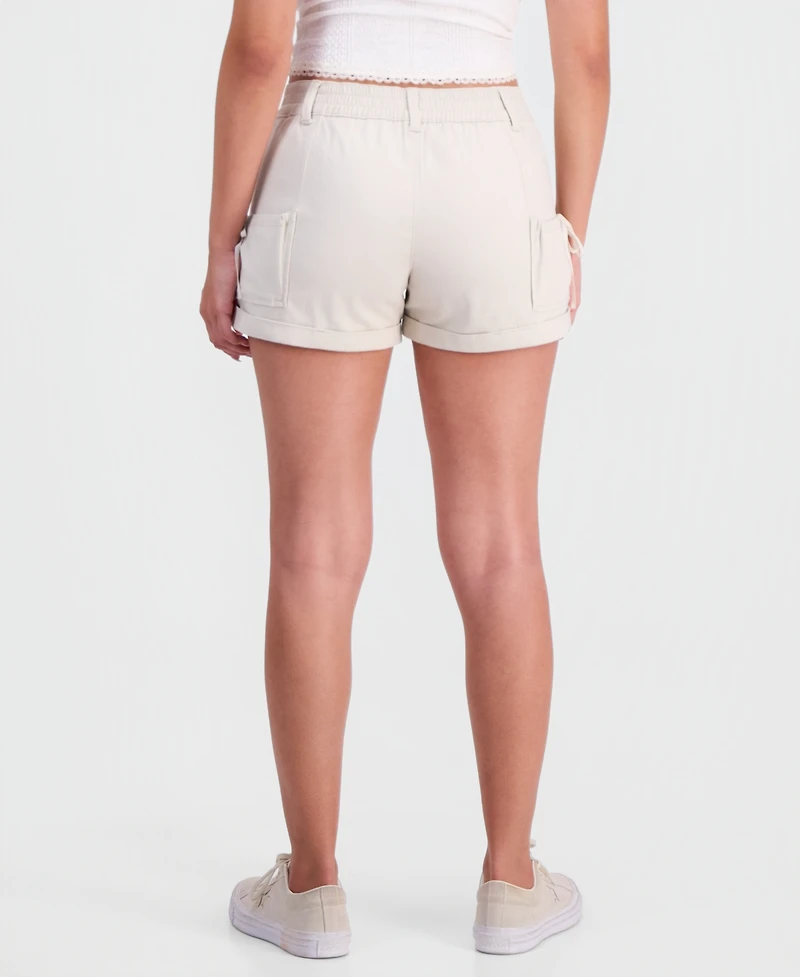 Celebrity Pink Juniors' Ribbon Bow-Pocket Shorts