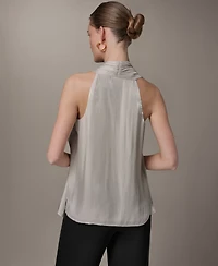 Donna Karan New York Women's Asymmetrical Halter Neck Top