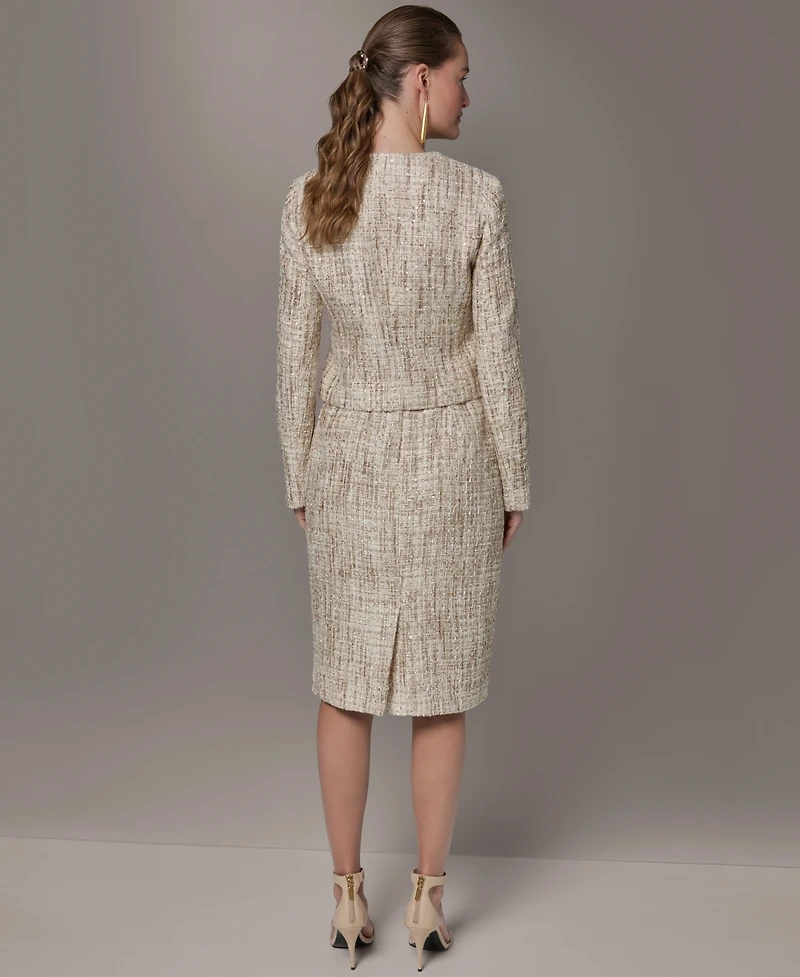 Donna Karan New York Women's Cropped Button-Front Jacket