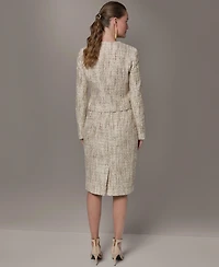 Donna Karan New York Women's Cropped Button-Front Jacket