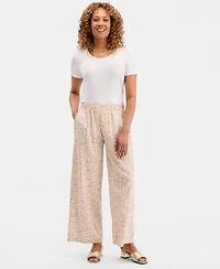 Jm Collection Women's Printed Pull-On Pants, Macy's Exclusive