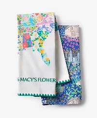 Macy's Flower Show Scenic Print Tea Towel Set, Macy's Exclusive