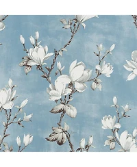 Olivia Gray 100% Polyester 200 Gsm Blossom Printed Blackout Grommet Curtain Panel 54" x 84