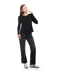 Wilt Clothing Women's Long Sleeve Mock Layer Tee