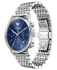 Emporio Armani Men's Quartz Chronograph Silver Stainless Steel Watch