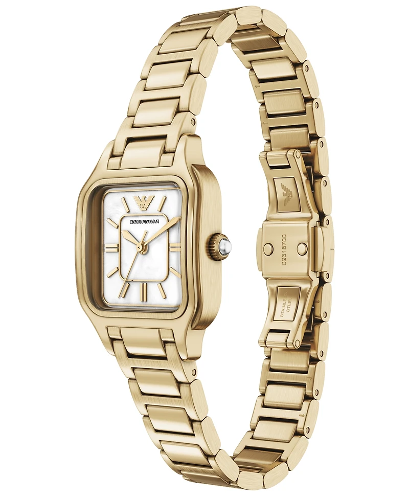Emporio Armani Women's Quartz Three-Hand Gold Stainless Steel Watch, 35mm