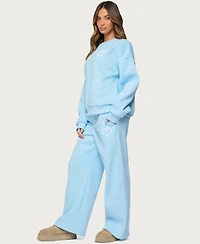 Edikted Women's Love Wide Leg Sweatpants